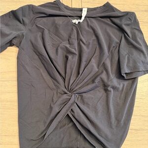 lululemon athletica Charcoal Twist Front Tee